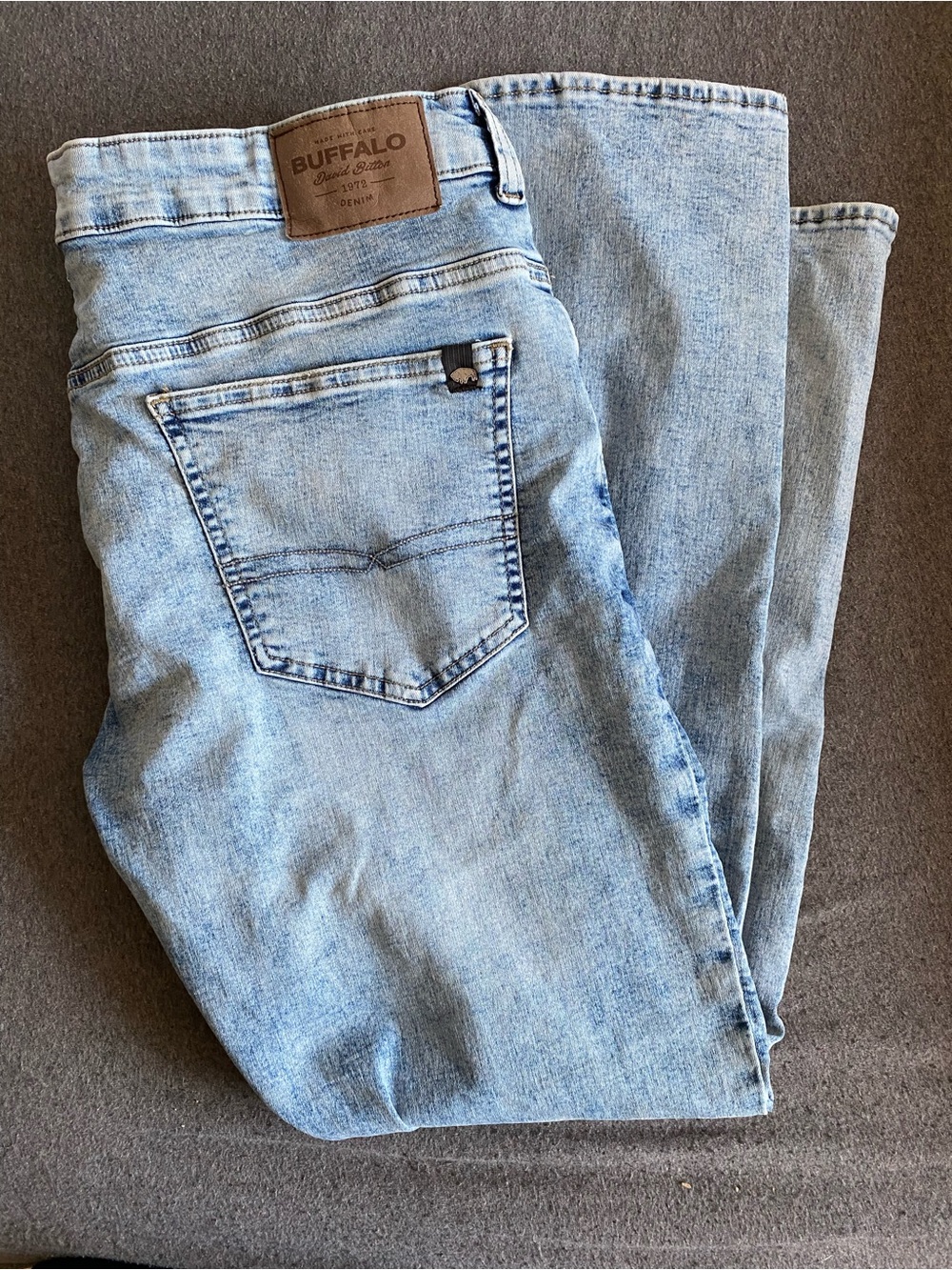 Buffalo David Bitton Light Blue Straight Men's Jeans